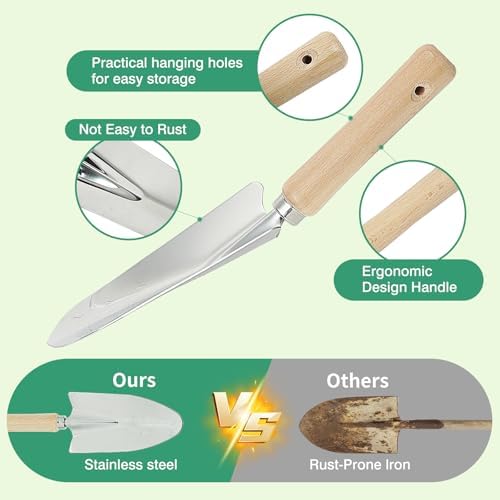 Gardening Tool Set, 10 Piece Garden Hand Tools Gift Kit, Garden Tool Kit with Outdoor Hand Tools, Tool Gift Kit - Image 4