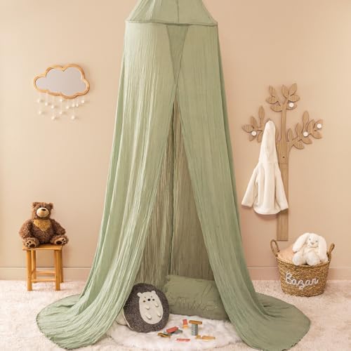 ATMOSPHERA CREATEUR D'INTERIEUR Cloud Mirror in Wood and Pompoms 40x36cm - Image 4