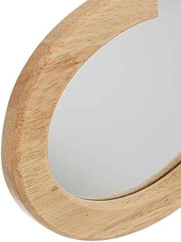ATMOSPHERA CREATEUR D'INTERIEUR Cloud Mirror in Wood and Pompoms 40x36cm - Image 3