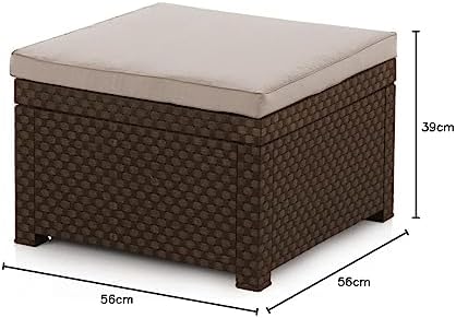 SP Berner Shaf - Diva | Outdoor Bean Bag for Garden Furniture - Low Garden Stool | Made in Spain with Recycled Materials - Wenge Colour - Image 4