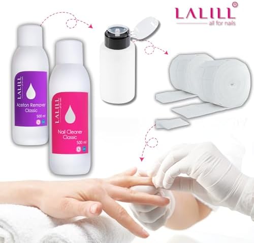 LALILL Dispenser Bottles 2 x 200 ml – Dispenser with Pump for Cosmetic Liquids – Acetone Remover Polish Cleaner Lotion Shampoo – Professional and Home - Image 14