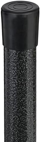 Relaxdays Folding Garden Set, 3 Pieces, Outdoor Table, 2 Benches, Patio, Camping or Reception, Rattan Effect, Black, Steel, 73 x 120 x 61 cm - Image 8