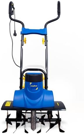 Goodyear - Electric Hoe 1500W with Wheels, Cutting Width 450 mm, Depth 180 mm, Folding Handlebar, Height Adjustable, Metal Protector, Hoe for Orchard and Garden - Image 3