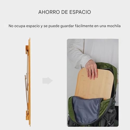 Folding Camping Table – Folding Study Table | Outdoor Portable Desk Camping Accessory for Terrace Garden Balcony Home Picnic Portable Indoor Travel Office - Image 6