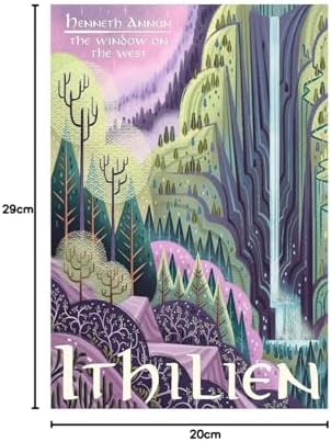 Set of 6 Wooden Base Paintings, Living Room Decoration, Modern, Bedrooms, Room, Series and Movies The Lord of the Rings, The Hobbit with Metal Hangers, (29 x 20 cm Each Frame) - Image 10