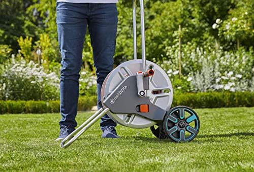 Gardena CleverRoll M Easy Metal Set: Hose Trolley with 60 m Capacity, Very Stable and Stable Hose Guide, Including 25 m Hose (18547-20) - Image 9