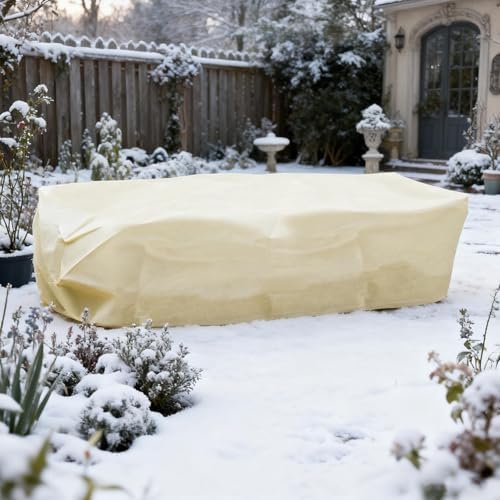 Cubierta rectangular para plantas contra heladas, protección contra heladas de invierno para jardín, protector de cama elevado a prueba de viento con cordón, accesorios para el hogar para patio, céspe - Image 7