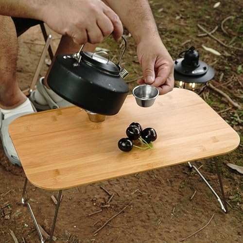 Folding Camping Table – Folding Study Table | Outdoor Portable Desk Camping Accessory for Terrace Garden Balcony Home Picnic Portable Indoor Travel Office - Image 3