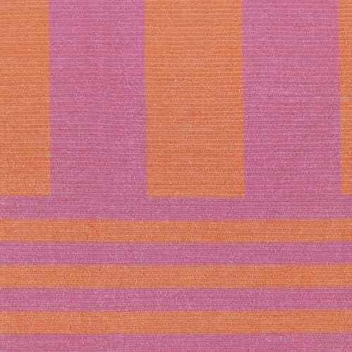 furn. Furniture. Indoor/Outdoor Rug with Deck Stripe Print - Orange/Pink - 120x170cm - Image 3