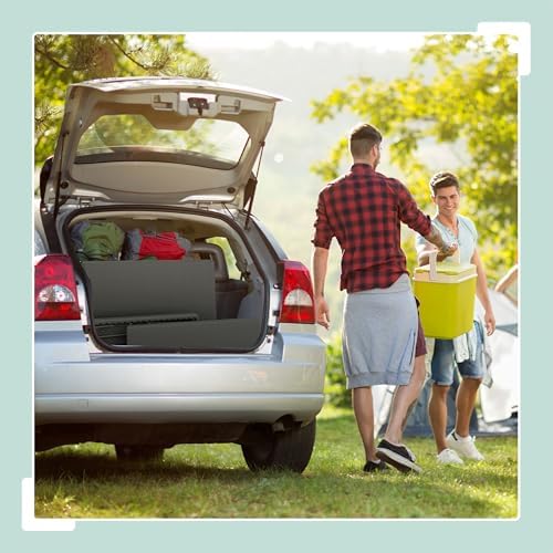 Relaxdays Folding Garden Set, 3 Pieces, Outdoor Table, 2 Benches, Patio, Camping or Reception, Rattan Effect, Black, Steel, 73 x 120 x 61 cm - Image 7