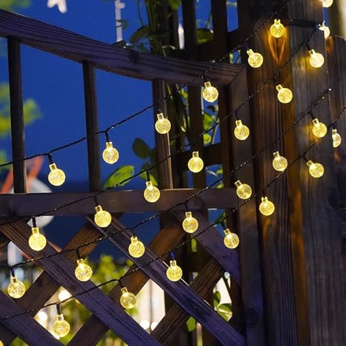 Solar Garden Lights Outdoor, 40ft 100 LED 8 Modes Solar String Lights Waterproof for Patio Garden Patio Tree Home Party Warm White - Image 6