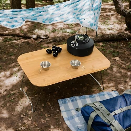 Folding Camping Table – Folding Study Table | Outdoor Portable Desk Camping Accessory for Terrace Garden Balcony Home Picnic Portable Indoor Travel Office - Image 5