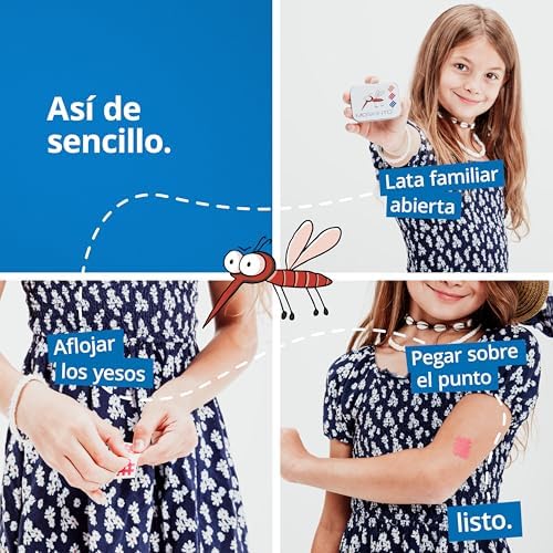 MOSKINTO Mosquito Patches Family Pack of 42 Coloured Patches in Tin Itch, Mosquitoes, Horseflies, Bees, Gnats, Cures Bites, Multi-Coloured - Image 6