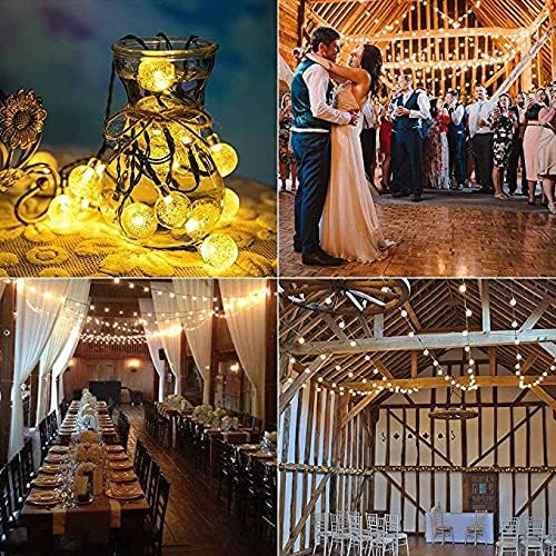 Solar Garden Lights Outdoor, 40ft 100 LED 8 Modes Solar String Lights Waterproof for Patio Garden Patio Tree Home Party Warm White - Image 8